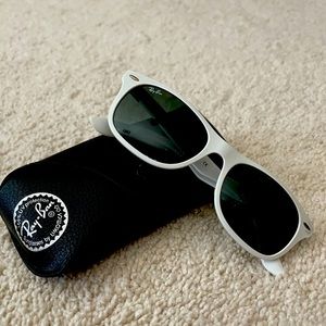 Liteforce RayBan White Frame Sunglasses
